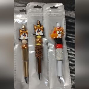 Colorful Animal Bead Pens Set